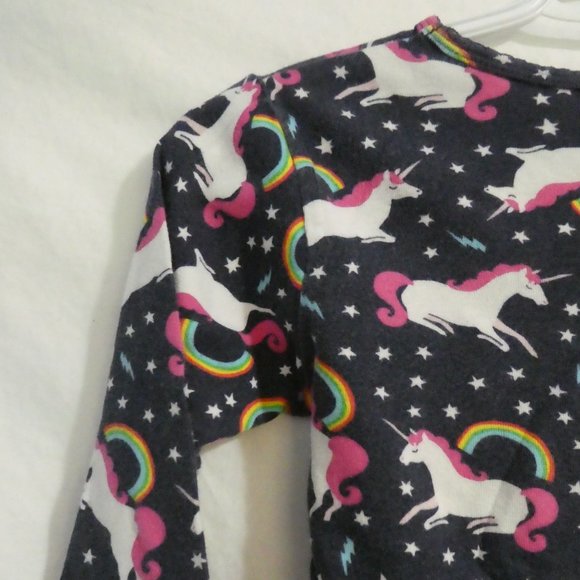 CARTER'S | size 12 | Unicorn and Rainbow Print Pajama Long Sleeve Shirt - Picture 10 of 15